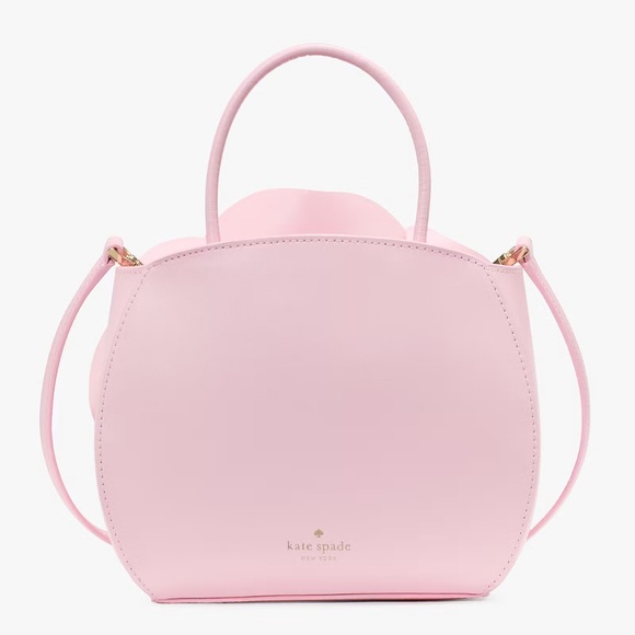 ♠️Kate Spade 3D Rose Flora Floral Leather Tote Crossbody Bag, Pink Horizon NWT - Picture 3 of 5